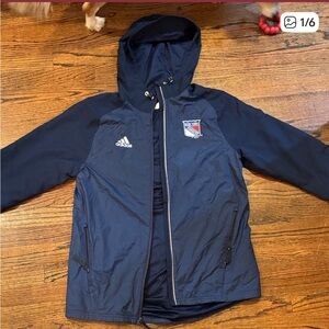 Adidas Men's Navy Blue Performance Jacket